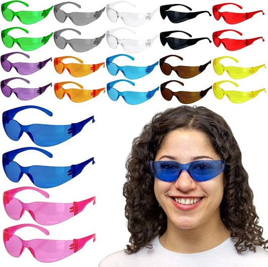 SAFE HANDLER Hyline Anti-Fog Color Safety Glasses Variety, Impact Resistant by BisonLife