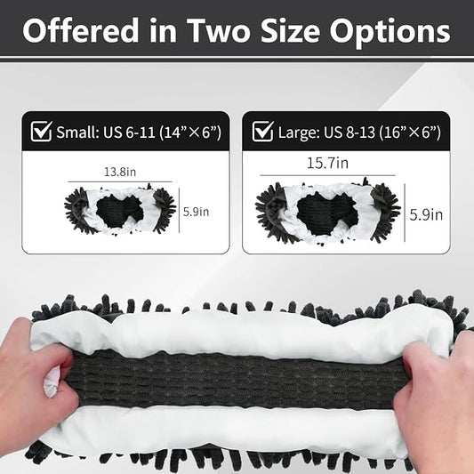Mop Slippers Socks Floor Cleaning, Microfiber Shoe Covers dust Washable Reusable - Image 2