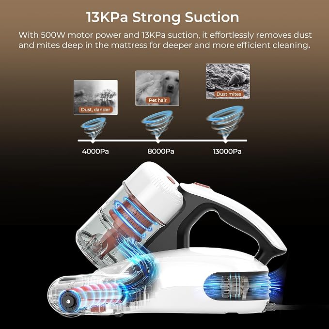 JIGOO J200 Improve Sleep Mattress Vacuum Cleaner Uv Sanitizing, Deep Cleaning - Image 2