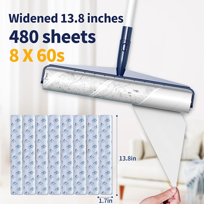 13.8in Lint Roller Refills Large Lint Roller Refill - Image 2