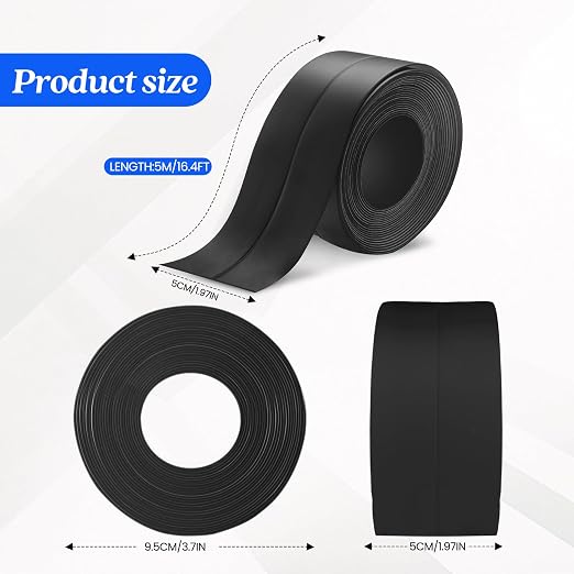 ABSOFINE Caulk Tape Waterproof Self Adhesive, Shower Seal Strip - Image 2