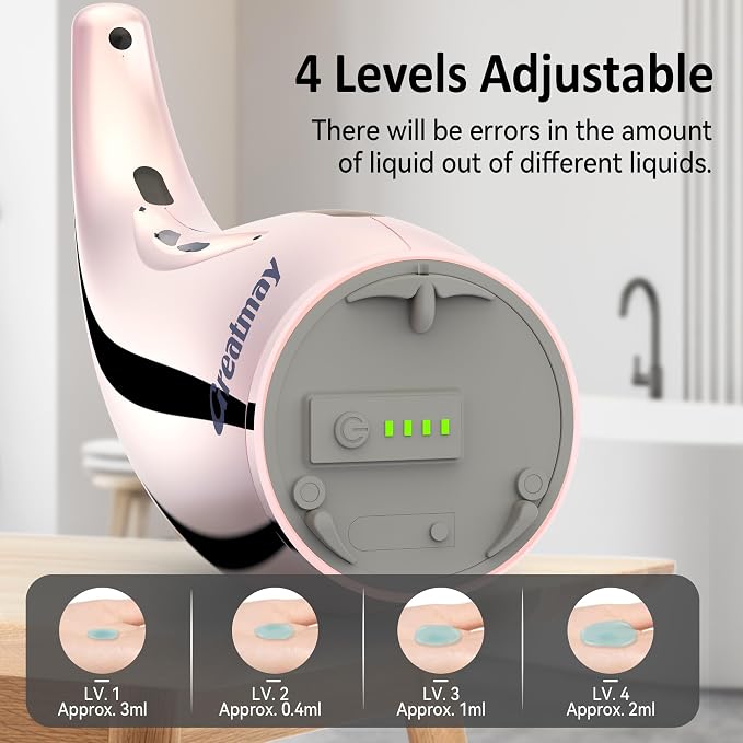 Adjustable Automatic Soap Dispenser Touchless, 4 Adjustable Levels Touchless - Image 6