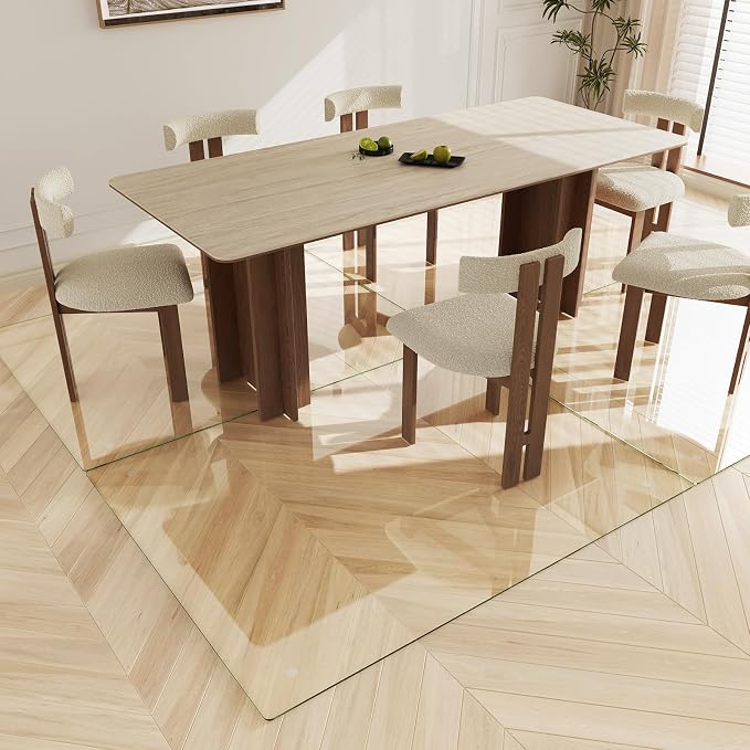 Koonmi Tempered Glass Chair Mat 60"x46" - Image 6