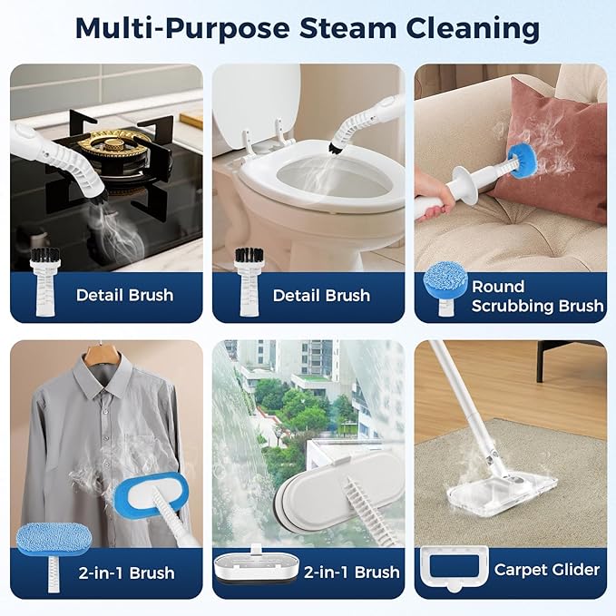 Steam Mop All-in-one for Floor Cleaning, Detachable Handheld Floor Steamer - Image 7