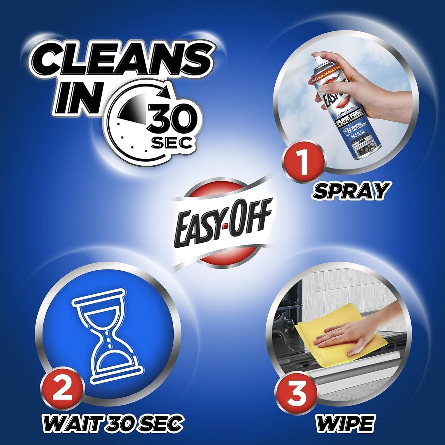 Bundle of Easy-Off Fume Free Oven Cleaner Spray, Lemon, 24oz, Removes Grease + Easy Off Heavy Duty Degreaser Cleaner Spray, 32 Ounce