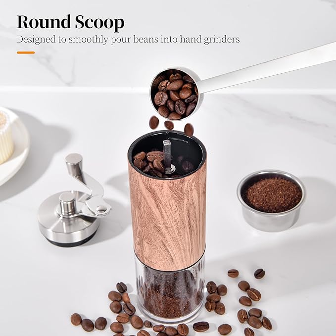 Long Handle Coffee Scoop: 8.3 Inch 18/8 Stainless Steel 1 Tablespoon Metal - Image 9