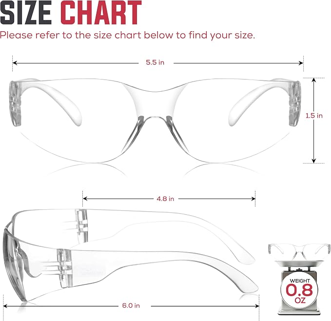 SAFE HANDLER Hyline Anti-Fog Color Safety Glasses Variety, Impact Resistant - Image 4