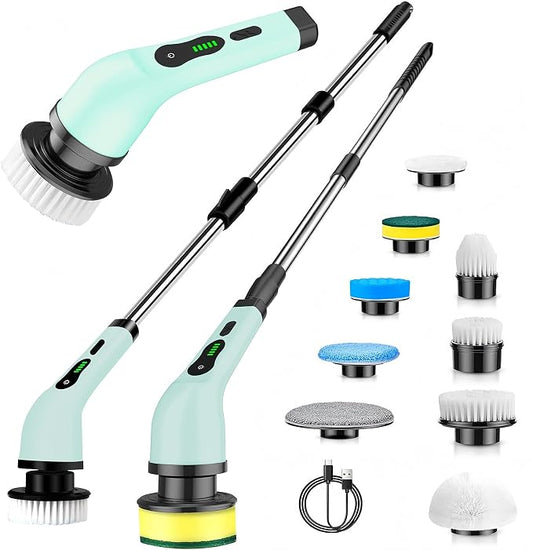 Cordless Electric Spin Scrubber, Hands-Free Shower Cleaning Tool by Unknown