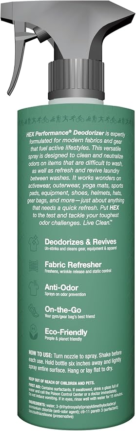 HEX Performance Deodorizing Spray, Fragrance Free, 22oz - Image 2