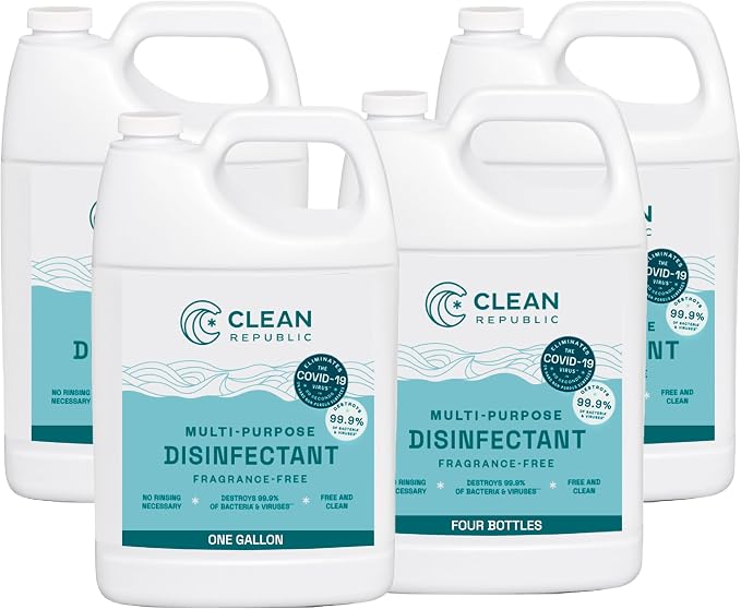 Clean Republic Multi-Purpose Disinfectant Cleaner, 1 Gallon Bottle by CleanRepublic