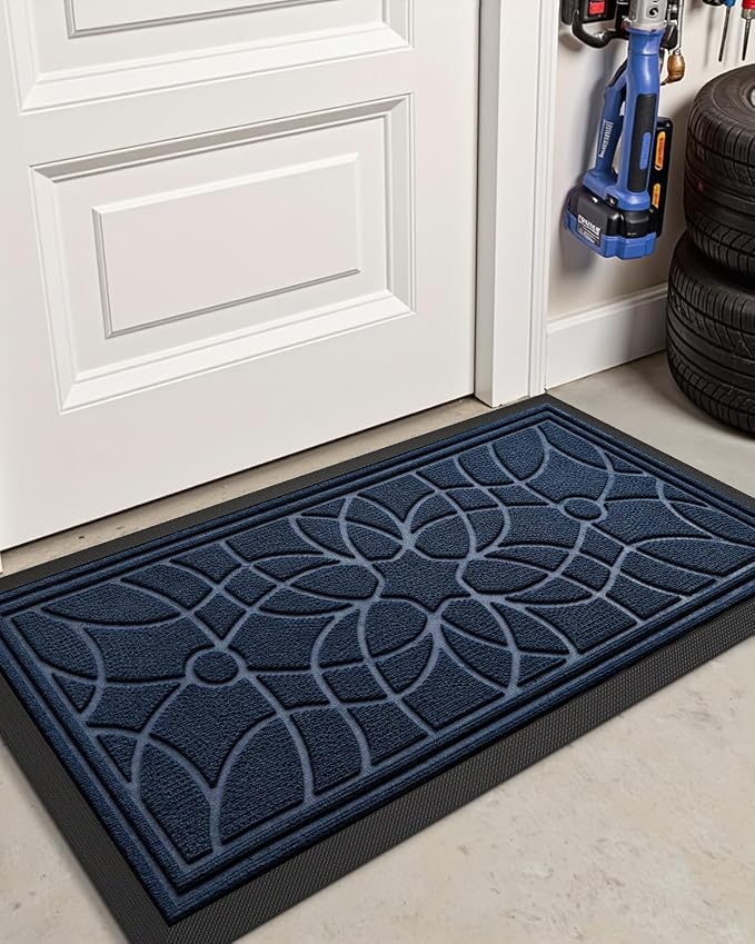 DEXI Front Door Mat Outside Entrance, Heavy Duty Non Slip Low Profile Doormat - Image 8