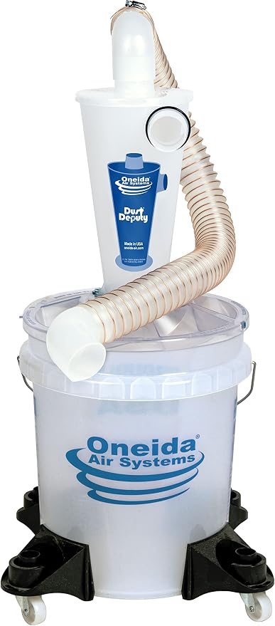 Oneida Air Systems Dust Collector & Cyclone Separator Kit w/ Clear Bucket by OneidaAirSystems