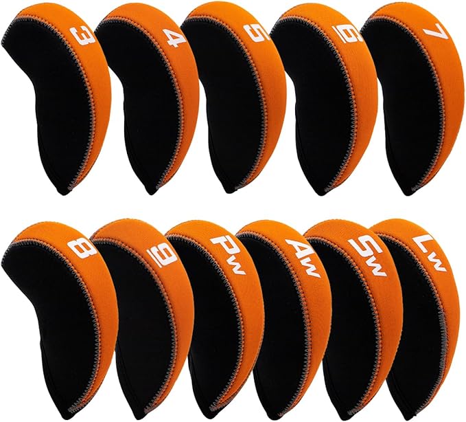 Golf Iron Covers for Golf Clubs Neoprene Golf Iron Cover Set 11pcs/10pcs Golf by montelagolf
