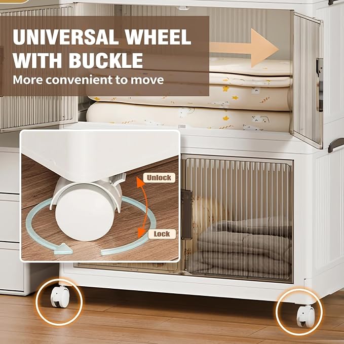 Multi-Purpose Stackable Plastic Storage Bins - Image 6