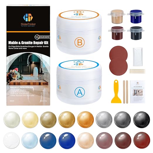 Marble and Granite Repair kit, Quartz Countertop Repair Kit by HT+HOMETINKER