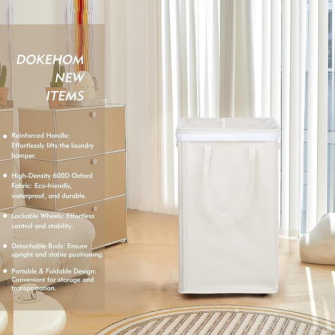 DOKEHOM 90L X-Large Laundry Basket - Image 2
