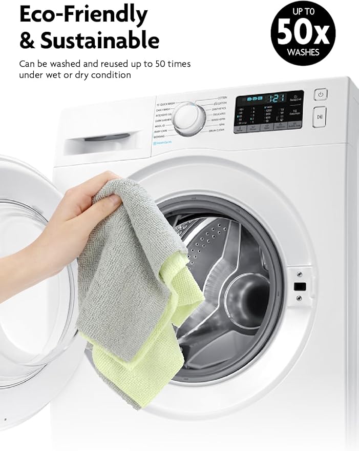 Fantasticlean Microfiber Cleaning Cloth Roll -75 Pack, Tear Away Microfiber - Image 6
