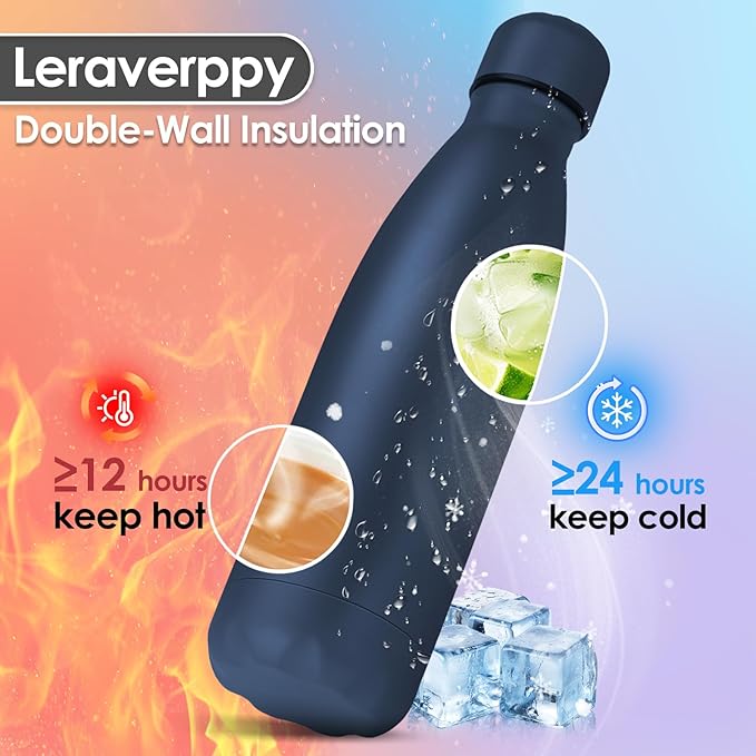 25oz Cola-Bottle Shaped Stainless Steel Leak-proof Water Bottle, Double Wall - Image 3