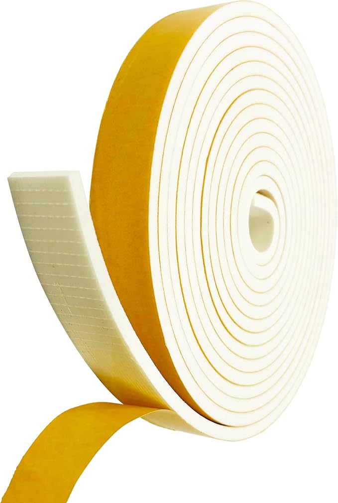 Weather Stripping Foam Tape, 17 Ft Door Seal Strip, EVA Material, High Density by RandallManufacturing