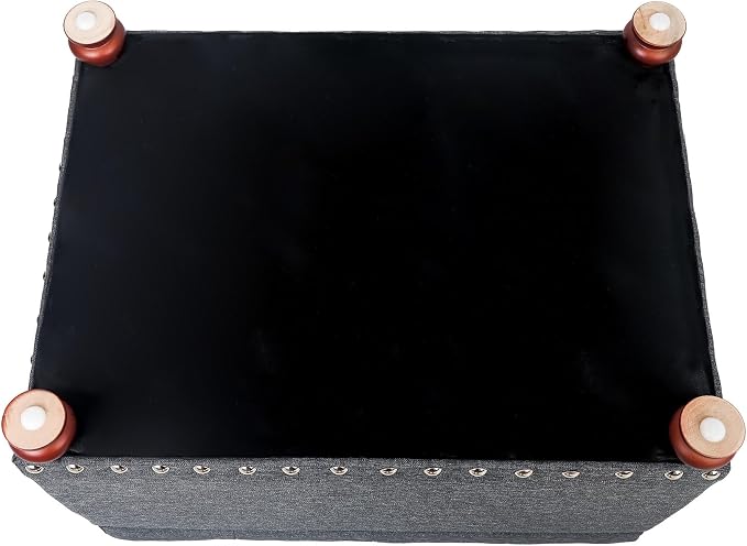 Joveco Storage Ottoman Linen Tufted Bench - Image 6