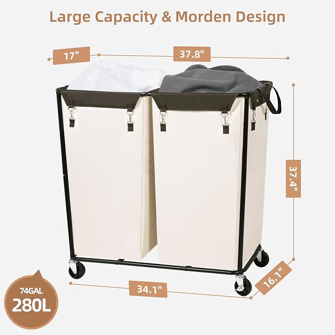 STORAGE MANIAC Commercial Laundry Hamper - Image 4