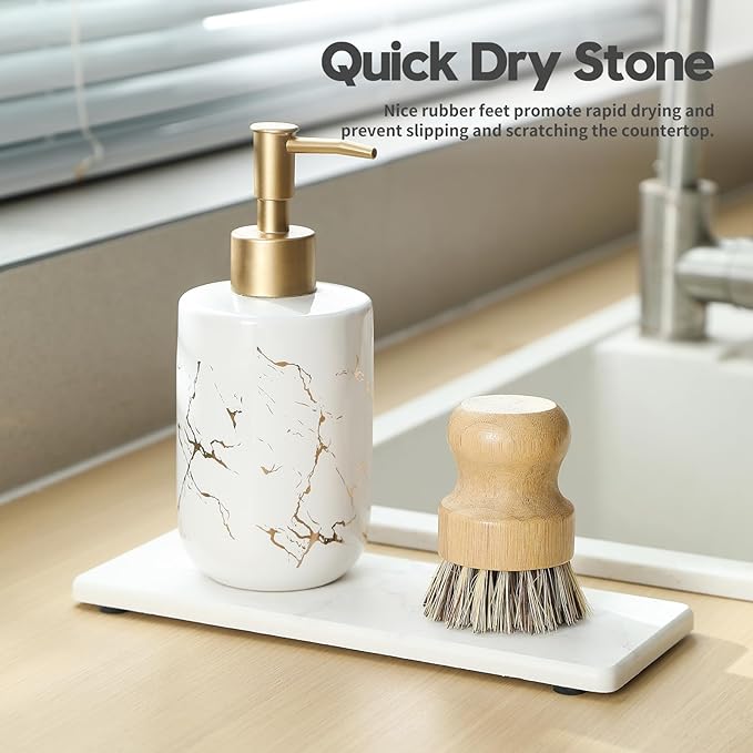2PCS Diatomite Marble Tray Quick Drying Mat - Image 4