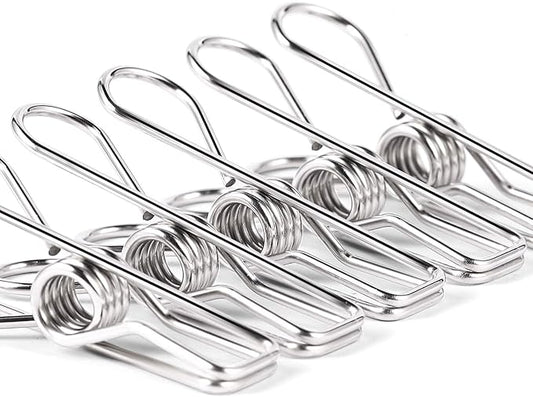 Heavy Duty Clothes Pins for Hanging Clothes, Stainless Steel Clothespins for by AoHu