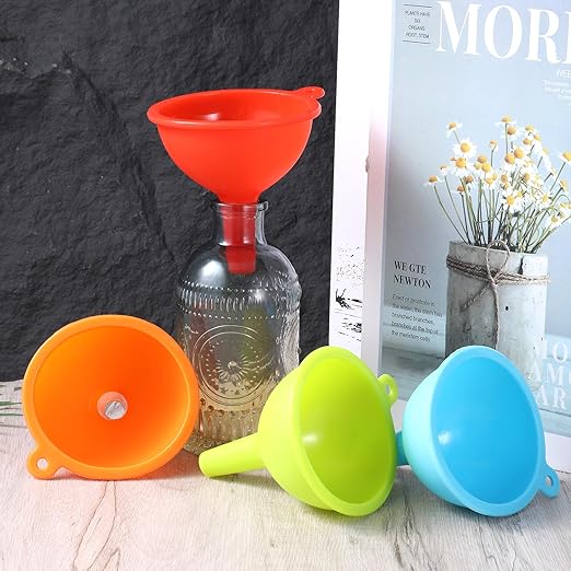 4 Pack Kitchen Silicone Funnel, Kitchen Funnel Set, Canning Silicone Funnels - Image 6