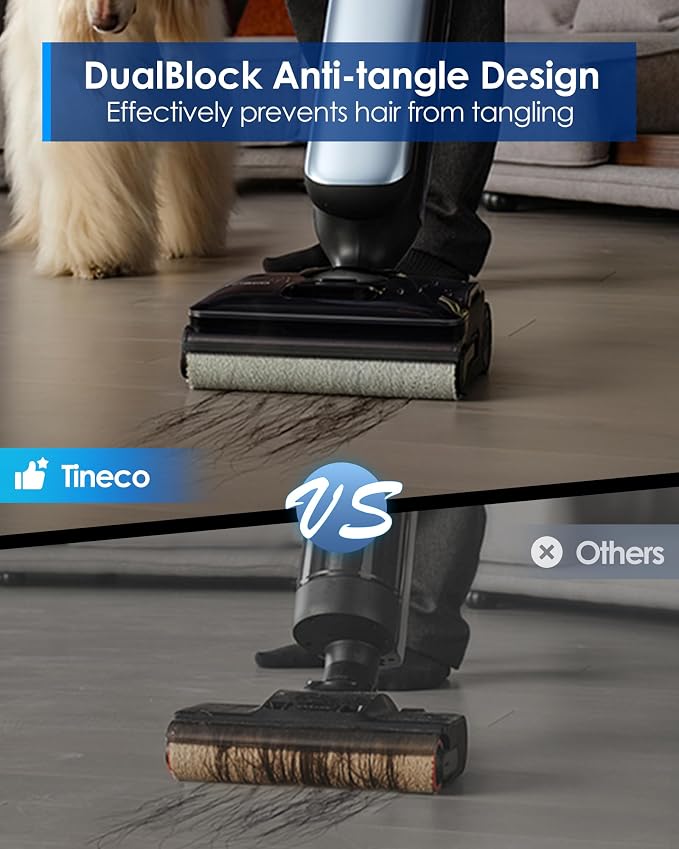 Tineco Floor One S9 Artist Pro Wet Dry Vacuum Cleaner, 22kPa Suction, 360° - Image 3