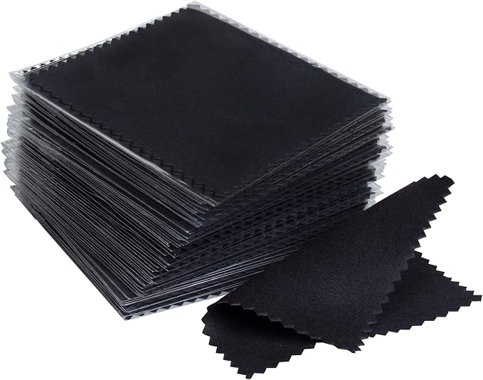 CATIFLIN 100pcs Premium Jewelry Cleaning Cloth, by CATIFLIN