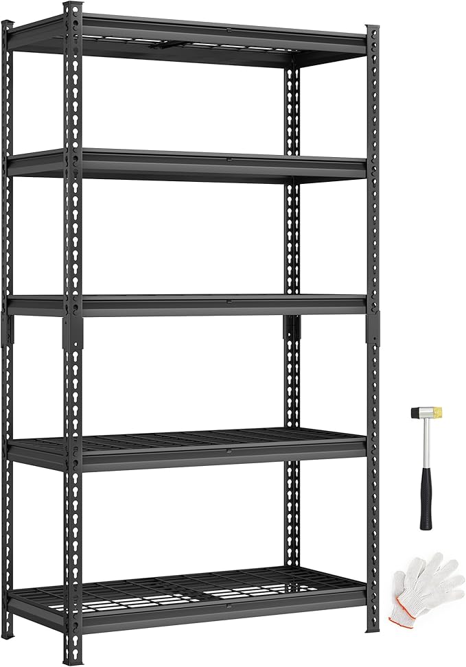 SONGMICS 5-Tier Storage Shelves, Heavy-Duty Garage Shelving, Adjustable by SONGMICSbySONGMICSHOME