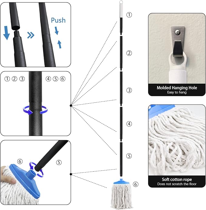 Indoor Cotton Mops for Floor Cleaning - Image 7