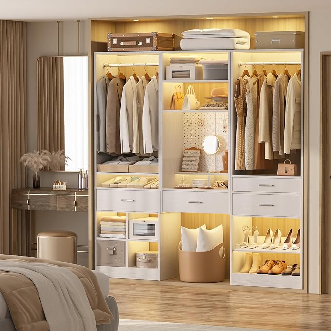 Unikito 75” Modular Closet System, Freestanding Closet Organizer - Image 2