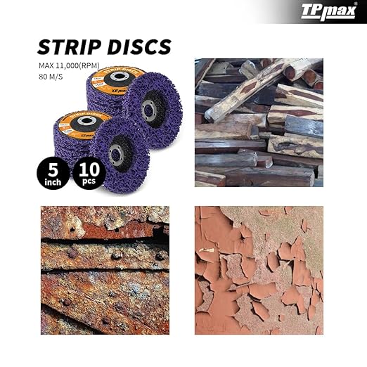 5" x7/8'' Stripping Discs Rust Remover Wheel Remove Paint and Oxidation Poly - Image 3