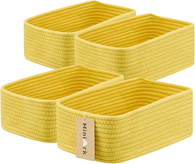 Small Storage Baskets for Organizing | Closet Organizer Bins | Shelf Toy Basket by MiniArkStorageBasketsHome