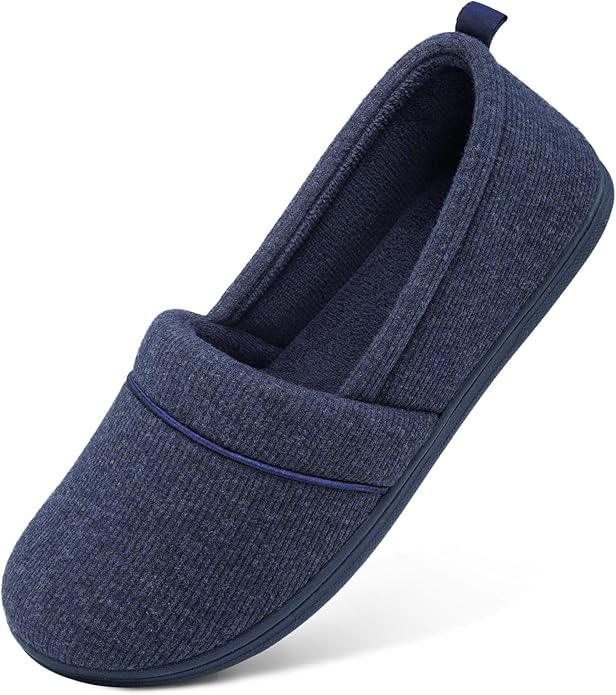 HomeTop Women's Comfy Loafer Slippers Lightweight Memory Foam Non-slip Indoor by HomeTop