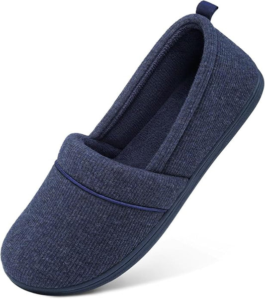 HomeTop Women's Comfy Loafer Slippers Lightweight Memory Foam Non-slip Indoor by HomeTop