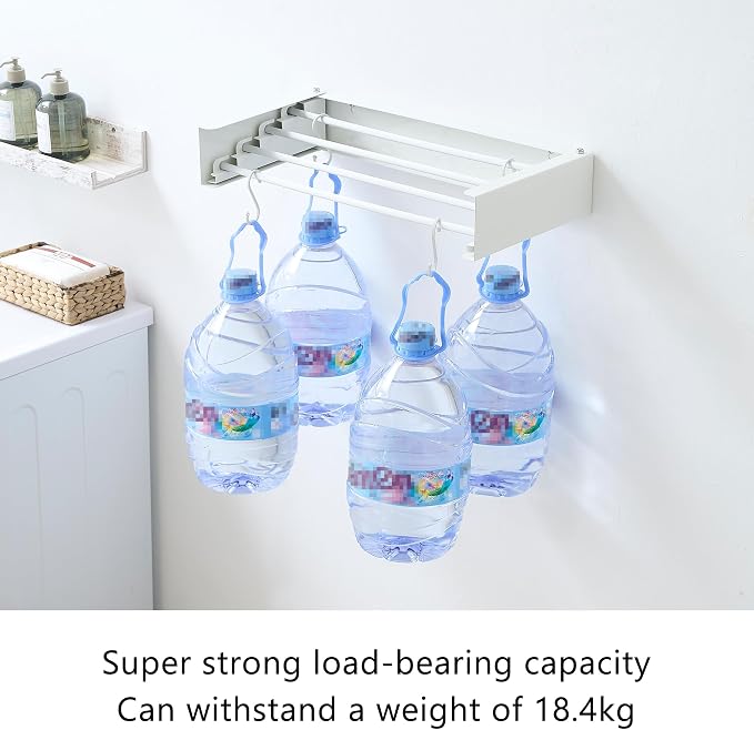 Clothes Drying Rack, Laundry Hanger Dryer Rack, Wall Mounted Drying Rack - Image 5