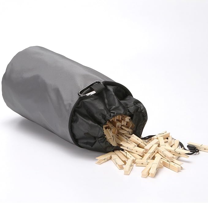 Clothespins Bag Hanging Clothesline Peg Organizer Storage Bags, Dust-proof - Image 6
