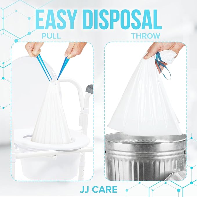 JJ CARE Bedside Commode Liners - Image 6
