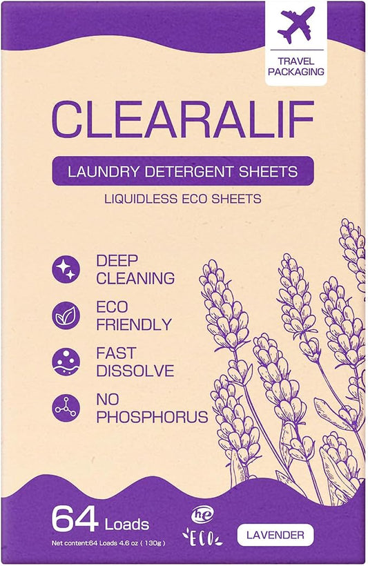 CLEARALIF Laundry Detergent Sheets, 64 Load by CLEARALIF