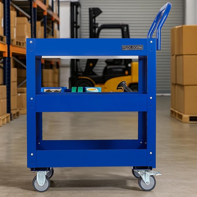 3 Tray 29.3 inch Tool Cart, self Assembly, 300 LBS Capacity Rolling Tool Carts - Image 8