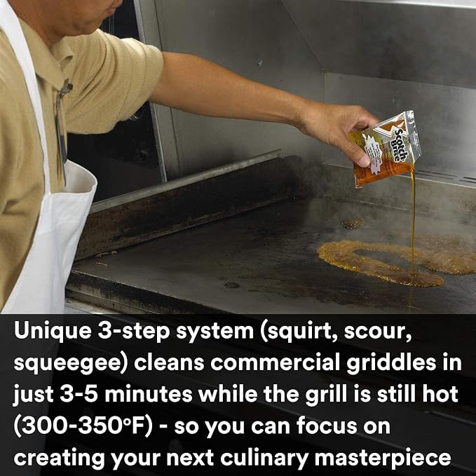 3M Scotch-Brite Griddle Cleaning, Quick Clean Heavy Duty Scour Pad, 4 in x 5.25 - Image 9