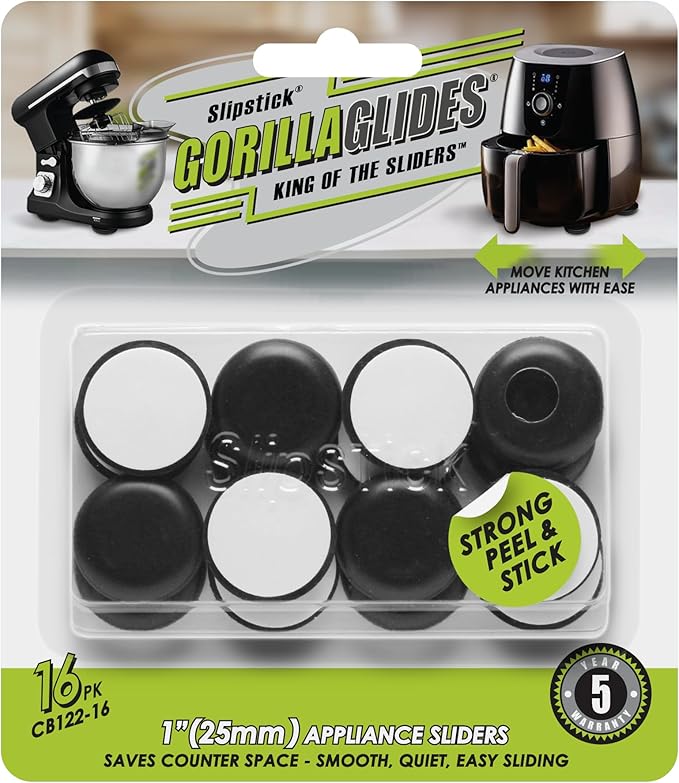 Slipstick GorillaGlides Kitchen Appliance Sliders Self Adhesive Countertop by Slipstick