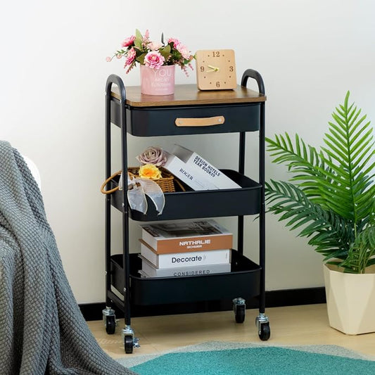 AGTEK Movable Rolling Organizer Cart - Image 2