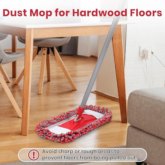 MAVRIZ Dust Mops for Hardwood Floors Cleaning Washable Wet and Dry Mop - Image 2