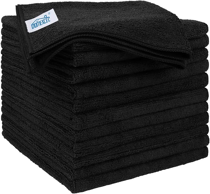 HOMEXCEL Microfiber Cleaning Cloths 12 Pack, Premium 16 x 16 inch Microfiber by HOMEXCEL