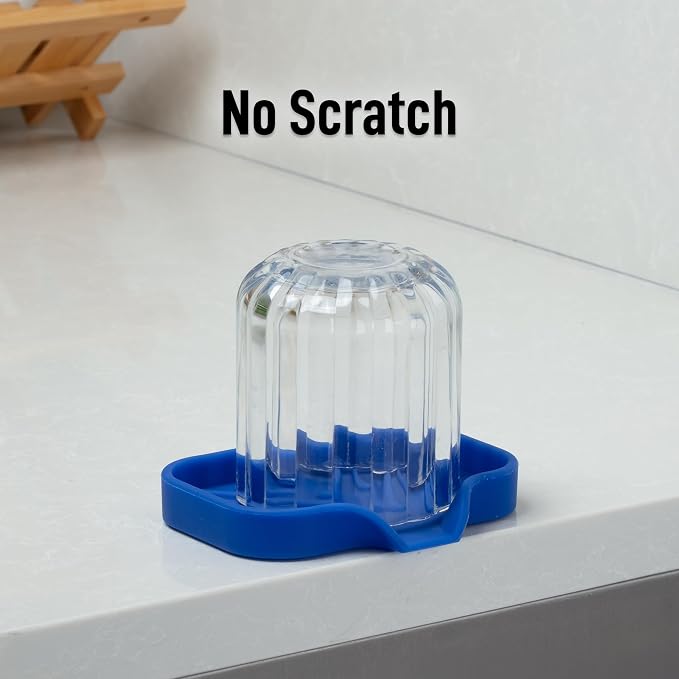 Zulay Kitchen Small Silicone Sponge Holder – Space-Saving Sink Organizer Tray - Image 7