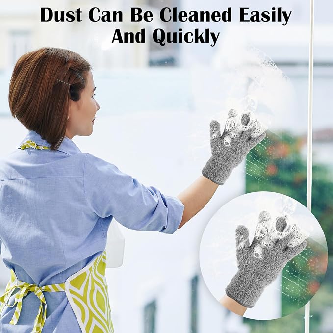 Plant Dusting Gloves, Microfiber Dusters - Image 5