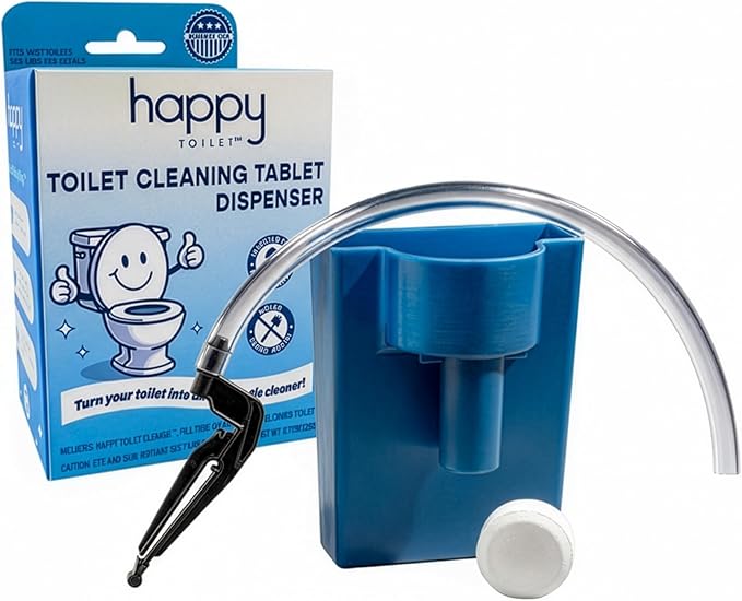 Happy Toilet Cleaner – Self-Cleaning Toilet System | Easy Install Toilet Tablet by Unknown